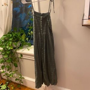Green midi smocked dress from American Eagle